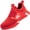 Red, variant on Unisex Slip-on Steel Toe Shoes Safety Protection Lightweight Anti-Smashing Anti-Stab Work Shoes, Red
