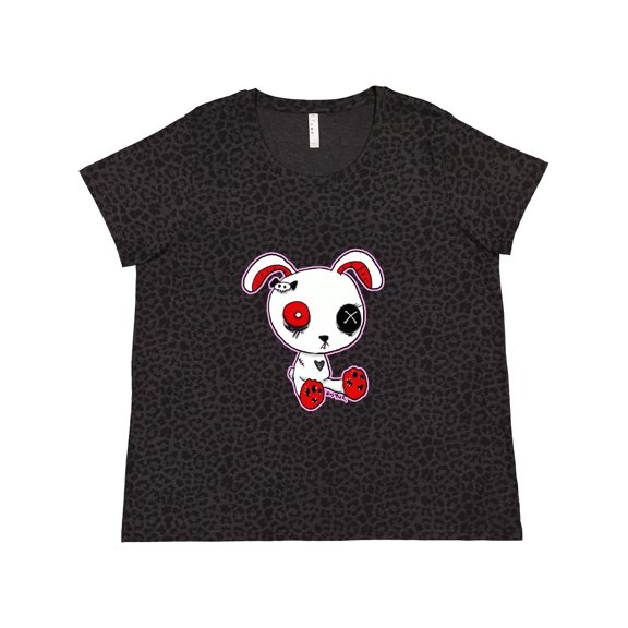 Inktastic Goth Bunny Kawaii Women's Plus Size T-Shirt