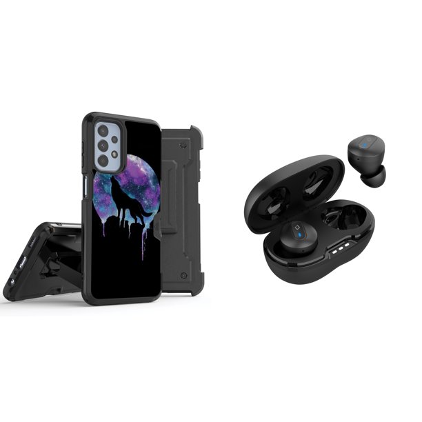 Accessories Bundle Pack for Samsung Galaxy A53 5G Case Heavy Duty