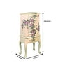 Coaster Hand Painted Rose Pattern Jewelry Armoire in White
