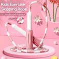 thumbnail image 1 of 2 In 1 Non-slip Handle Adjustable Bamboo Skipping Rope Ergonomic Design Kids Exercise Skipping Rope for Beginner, 1 of 7