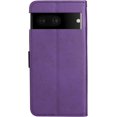 thumbnail image 6 of Google Pixel 7 Wallet Phone Case with Card Holder for Women, Pixel 7 Case Luxury Simple Solid Color PU Leather Flip Case Cover for Google Pixel 7 CS Violet, 6 of 18