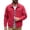 Red, variant on ZVNAΖH Mens Denim Jacket Vintage Denim Coat Lapel Collar Button Down Outerwear with Chest Pockets