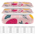 thumbnail image 2 of HAHDAXIA Fruit Pattern Bedding Solid Comforter Set for All Seasons,3 Pieces(1 Comforter+2 Pillowcases),Soft Microfiber Bedding Set King(90"x90"), 2 of 7