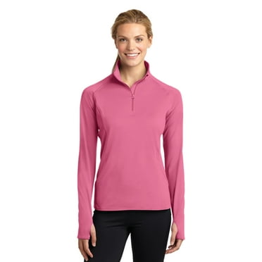 Sport-Tek LST850 Ladies Sport-Wick Stretch 1/2-Zip Pullover Sweatshirt