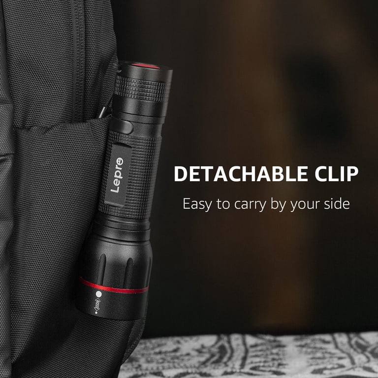 LED Flashlight with Clip, 300 Lumens, 5 Modes photo 7