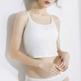 thumbnail image 6 of Ulitacool Womens Summer Tank Tops Round Neck Tank Top Sleeveless Summer Basic Stretchblouse Tee Shirt With Jeans Fashionable Tops S White, 6 of 7