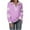 Purple, variant on ZACPNCV Long Sleeve Shirts for Women's Solid Color Long Sleeved Round Neck Pullover Top Purple