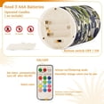 thumbnail image 5 of Yayeee Flameless Candles with Remote Flickering Battery Operated Multi Color Changing, Green Floral, 5 of 7
