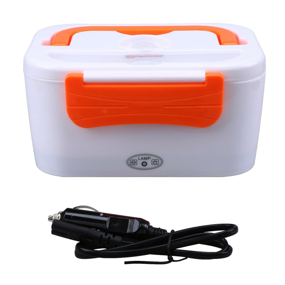 Portable Electric Lunch Heated Compact Bento Box Food Warmer & 12V Car