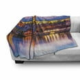 thumbnail image 3 of Travel Soft Flannel Fleece Throw Blanket, Evening in the Prague Czech Republic St.Vitus Historical Architecture, Cozy Plush for Indoor and Outdoor Use, 70" x 90", Multicolor, by Ambesonne, 3 of 6