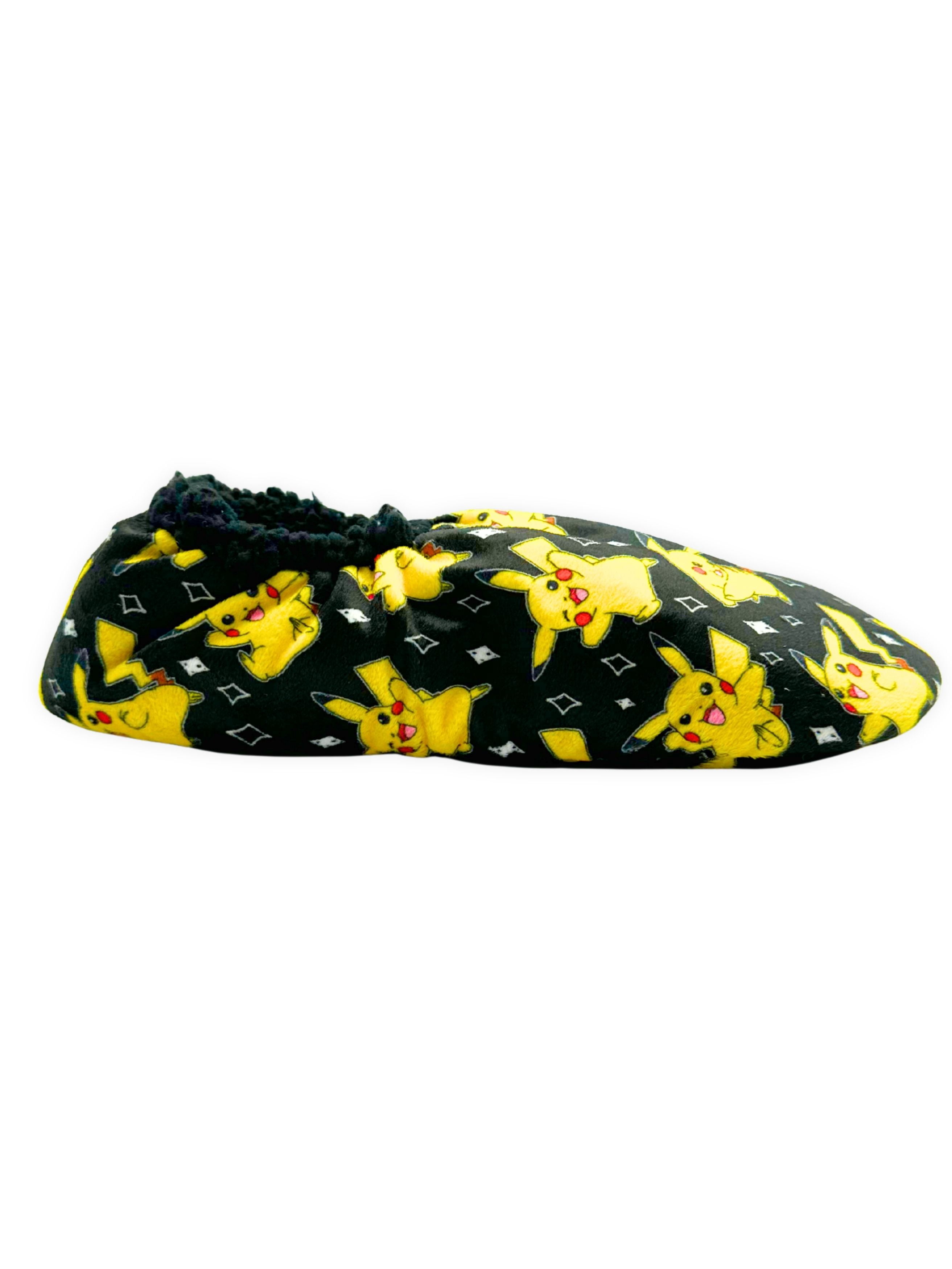Pokemon Men's Fuzzy Babba Slipper Socks, 1-Pack, Sizes M/L & L/XL