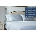 thumbnail image 3 of Delara GOTS Certified Organic Cotton Twin Duvet Cover Set, 400TC, Soft, Breathable, 8 Ties, Light Blue for Hot Sleepers, 3 of 7