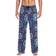 thumbnail image 7 of FORMRS Mens Pajama Pants with Pockets Cotton Sleepwear Lounge Bottoms Sizes S-2XL, Blue Fireworks Pattern, 7 of 7