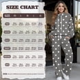 thumbnail image 6 of Garronmavis Polka Dot Sweat Set Gray Sweatsuit Women Sweat Sets for Women 2 Piece Outfits Wide Leg Sweatpants Joggers Lounge Wear, Size L, 6 of 6
