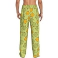 thumbnail image 3 of Uemuo Cute Turtle Pattern Men's Wide Leg Palazzo Lounge Pants with Pockets Light Weight Loose Comfy Casual Pajama Pants-XX-Large, 3 of 9