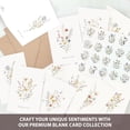 thumbnail image 6 of Wildflower Thank You Cards with Envelopes (50 Pack 3.5" x 5.2") – Floral Thank You Notes with Adhesive Envelopes & Matching Stickers for Weddings, Baby & Bridal Showers, 6 of 6