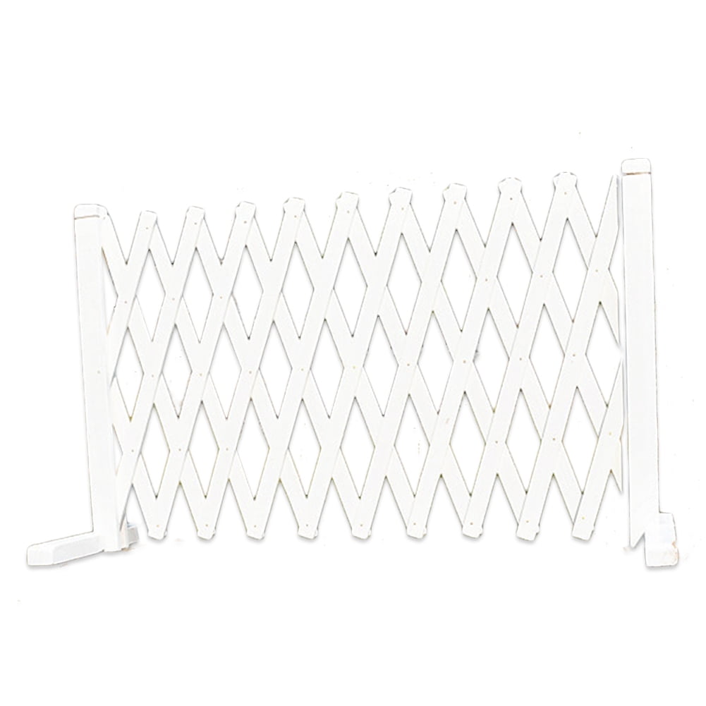 ankishi Retractable Expanding Fence Decorative Wooden Fence Pet Safety Fence for Patio Garden