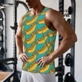 thumbnail image 5 of Pofeuu Hot Dogs 8 Print Men's Workout Tank Tops Sleeveless Muscle Gym Shirt Quick Dry-4X-Large, 5 of 7