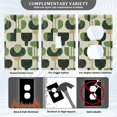 thumbnail image 3 of Yayeee Toggle Light Switch Wall Plate 1-Gang 4.5"x2.7" Home Decorative Outlet Cover, Green Circle, 3 of 7