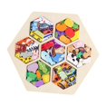 thumbnail image 1 of Rompecabezas de madera para niños en edad preescolar, aprendizaje, iluminación, actividad educativa para 7 en 1, 1 of 9