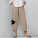 thumbnail image 1 of ICHUANYI Liquidación Moda Mujer Casual Suelto Algodón Lino Señoras Impreso Pantalones De Pierna Ancha ICHUANYI WER202308251769, 1 of 6