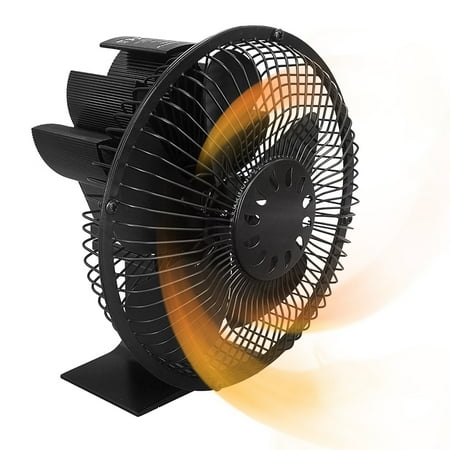 

5 Leaves Stove Fan with Cover Heat Powered Fan for Burner