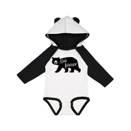 

Inktastic New Mexico Black Bear Silhouette Gift Baby Boy or Baby Girl Long Sleeve Bodysuit