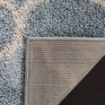 thumbnail image 5 of Safavieh Shag New York Ruben Geometric Power Loomed Blue/Ivory  Rug Runner, 2' x 8', 5 of 9