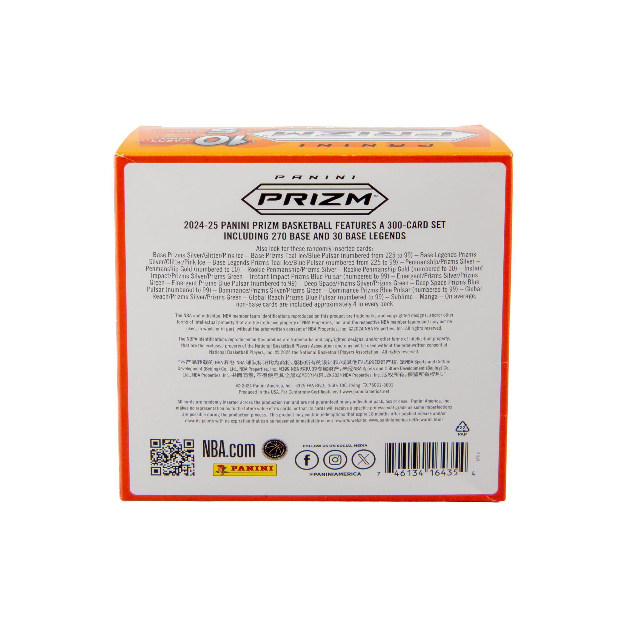 2024-25 Panini NBA Prizm Basketball Trading Cards Mega Box