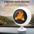 thumbnail image 3 of JLFNYA Space Heater,Portable Car Heater 2 in 1 12V 180W High Power Fast Heating & Cooling Fan Defrost Defogger,Portable Heater for Automobile Windscreen Defog & Keeping Warm, 3 of 8
