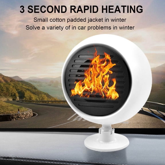 Portable Space Heaters for Indoor Use,Car Heater Defroster Car Fan Heater Demister 12V,180W,Overheating Protection,Dumping Shutdown,Ideal for Home/Dorm/Office/Kitchen