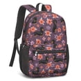 thumbnail image 2 of Dachshund Flower Purple Pattern 17" School Backpacks for Teens,Waterproof Oxford Fabric,S-Shape Padded Straps for School,Travel,Hiking,Camping, 2 of 6