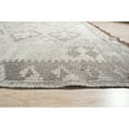 thumbnail image 3 of EORC UH01GY9X12 Hand-Knotted Wool Modern Flat Weave Rug, 9' x 12', Natural Grey Area Rug, 3 of 5