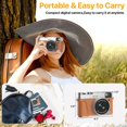 thumbnail image 6 of 4K Vlogging Camera with Flash Viewfinder & Dial-48MP Digital Video Camera for YouTube with 32GB Card 16X Autofocus Anti-Shake Cameras for Photography (2 Batteries), 6 of 7