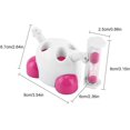 thumbnail image 4 of Soporte para cepillo de dientes para niños Lindo soporte para pasta de dientes de dibujos animados con cuenta regresiva de 3 minutos para el baño Soporte para adornos de almacenamiento (rosa)/, 4 of 5