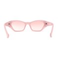 thumbnail image 4 of Mod Womens Square Dimensional Beveled Cat Eye Plastic Sunglasses Pink, 4 of 4