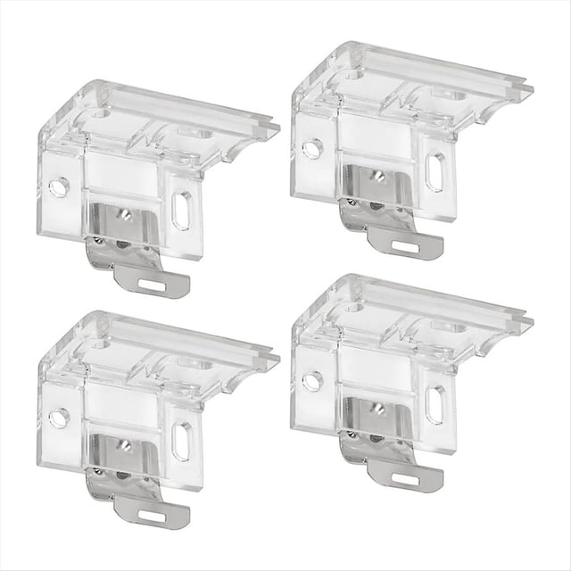 4 Soportes de Montaje con Clip Metálico, Clips Ocultos para Persianas Plisadas Inalámbricas 25 mm (1 Pulgada)