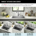 thumbnail image 3 of Delta 952138-T25S-SS Marca 25" Undermount Single Basin Stainless Steel Kitchen Sink -, 3 of 7