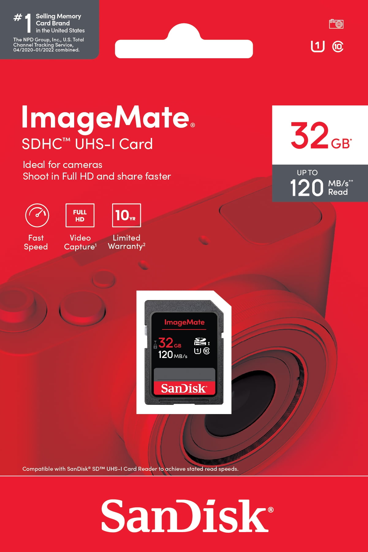 SanDisk ImageMate 32GB Micro SDHC Flash Memory Card with Adapter