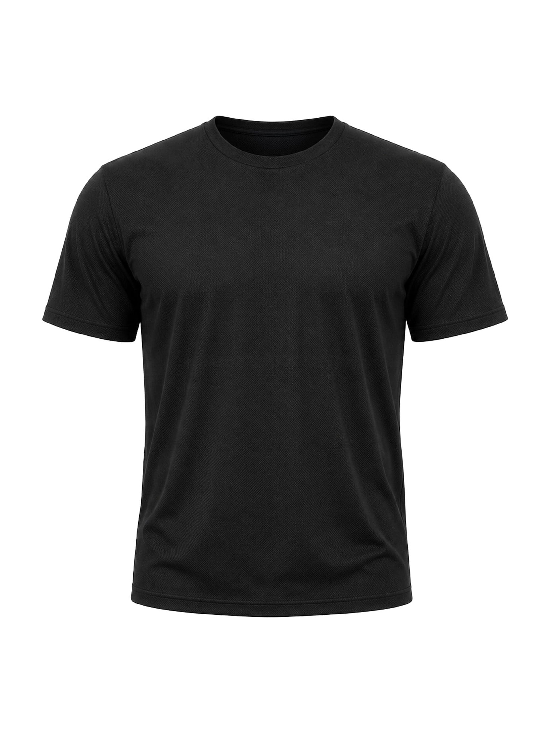 Wrangler Performance Mesh Crew Undershirt Tee Shirts for Men, Moisture Wicking Shirts, Black, Large, 3 Pack