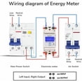 thumbnail image 3 of Contador de energía Contador de energía 80A 230V 50Hz - Contador de energía para montaje en carril DIN DDS015 -, 3 of 5