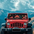 thumbnail image 3 of HUIACONG Red Mushroom Sun Shade Windshield for 1997-2018 Jeep Wrangler TJ JK JKU, Sunshades Heat Shield, Aluminum Foil Triple Laminate Structure, Silver, 3 of 6