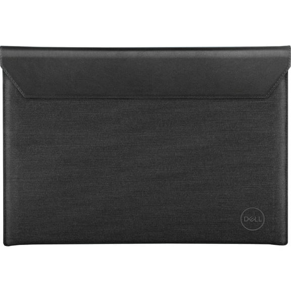 Premier Sleeve 15 Notebook Sleeve 15" Black Leather Magnetic Snap With Heather Gray Outer For Precision 5550, Xps 15 9500, 15 9510