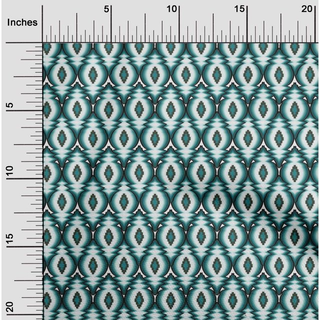 oneOone Tissu Viscose Georgette Imprimé Flamme BTY 42 Pouces de Large
