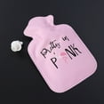 thumbnail image 1 of PAMINGONO Pink Oval Hot Water Bottle 1Set For Winter Use Hot Water Bag Electric, 1 of 7