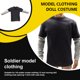 thumbnail image 5 of Tholdsy Camiseta de manga larga, ropa de empalme antideslizante de diseño único ligero de alto rango para elemento móvil 15,74 para hombres Muñecas y casas de muñecas Gris Tholdsy FN001406-03, 5 of 6
