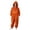 Orange, variant on GiLiling Kids Boys and Girls Pumpkin Jumpsuit Halloween Costume Fleece Zip up One Piece Outfit Long Sleeve Hooded Clothes (Hot Pink, 10-11 Years)