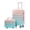 Blue,Pink, variant on Luggage Sets 2 Piece Suitcase Set(14"/20") Suitcase, Hardside Lightweight Kids Suitcase with Combination Lock, Carry-on Suitcase and Cosmetic Bag for Travel, Back to School, Gradient Blue