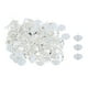 thumbnail image 1 of 100 piezas de aretes de botón de plata en blanco con base de cabujón y pasador de poste 8mm, 1 of 9